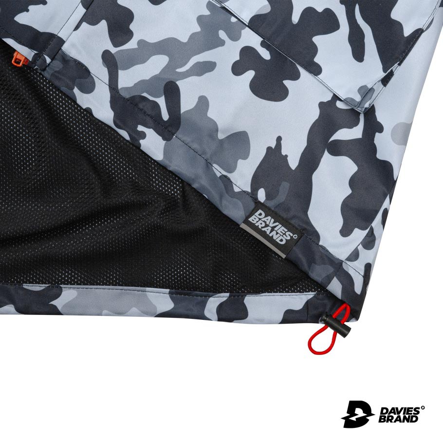 [Mã WABRMM505 giảm 12% đơn 250K] Áo khoác nam đẹp có mũ màu đen local brand DAVIES - Everest Grey Camou Jacket