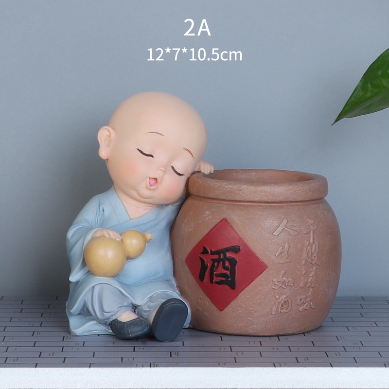 Tượng chú tiểu mini đáng yêu mang lại bình yên trang trí nhà cửa, ô tô 💕FREESHIP 50k💕 - Linh Tinh 10k