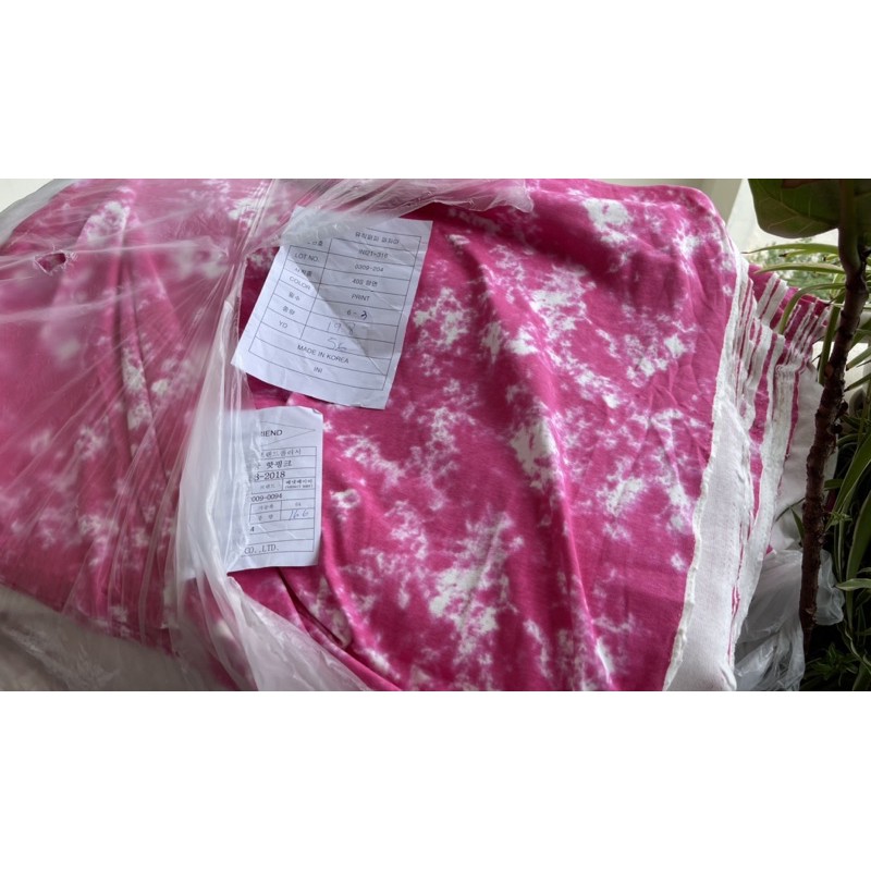 Set vải cotton cotton loang Hàn - Có 4 mẫu