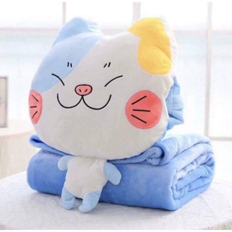 Gối chăn hình mèo dễ thương 160x110cm,,,