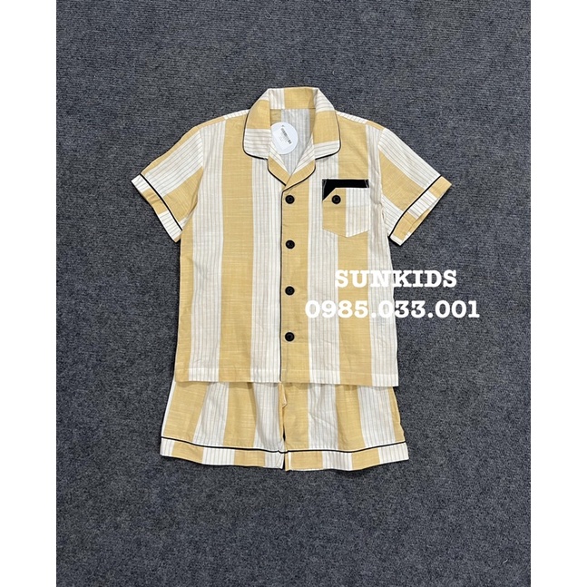 Bộ Pijama Bee kẻ vàng