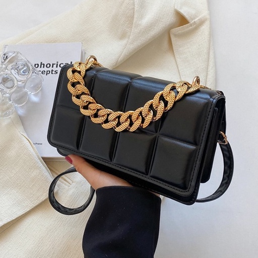 Túi Đeo Vai Hình Vuông Cỡ Nhỏ Phối Dây Đeo Sợi Xích Thời Trang 2022 Mới Cho Nữ