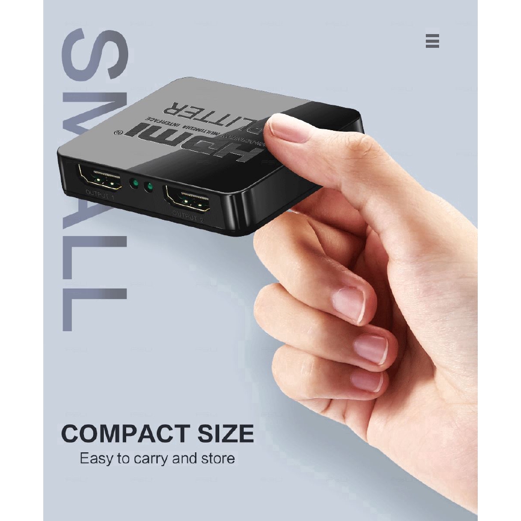 Thiết bị chuyển đổi video 1 sang 2 HDMI độ phân giải full HD 1080P 4K