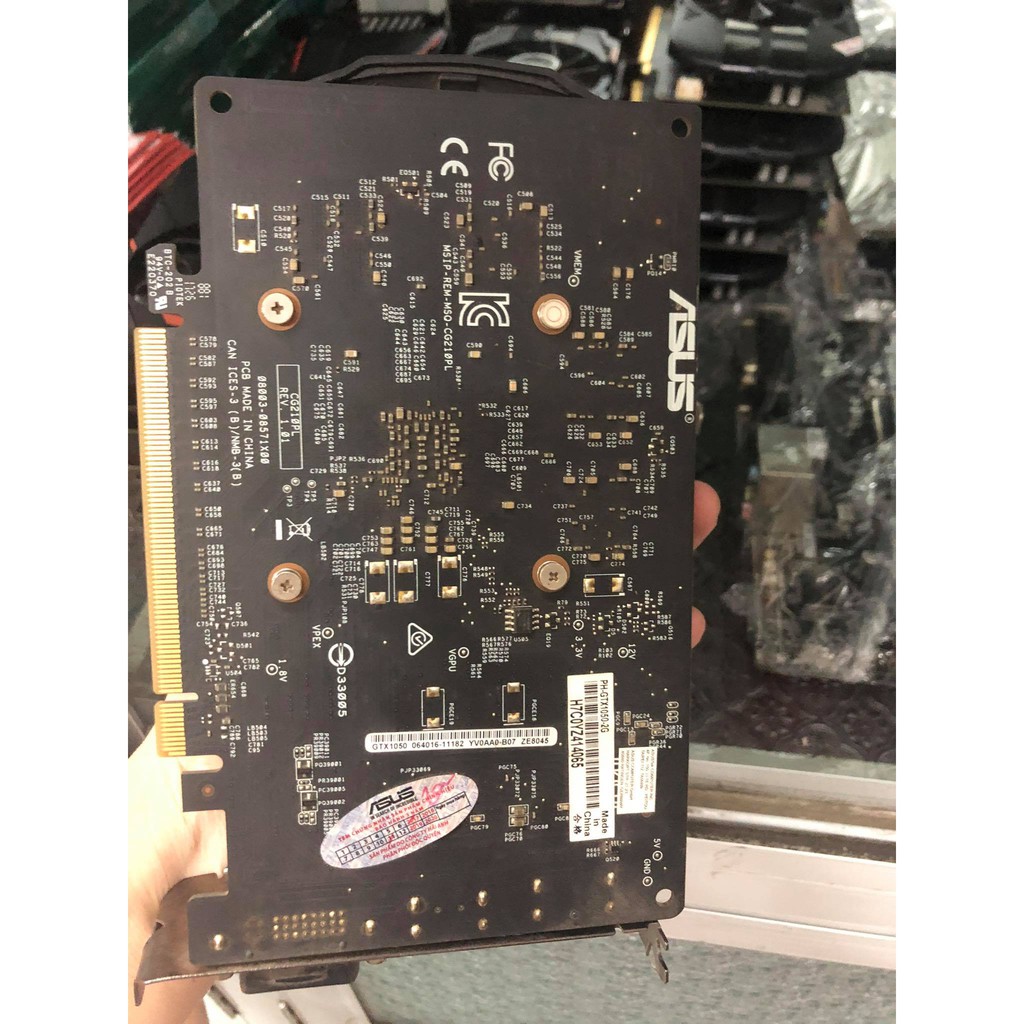 CARD đồ họa Asus 1050 2G 1fan đẹp