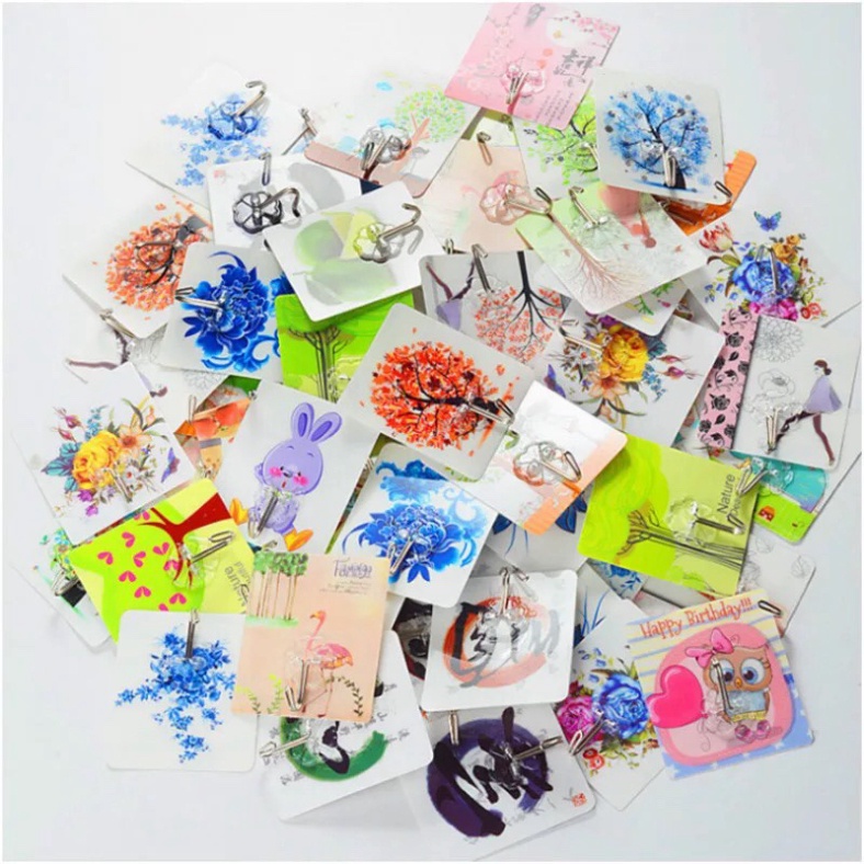 20 Móc dán tường 3D siêu dính chịu lực lên đến 10kg.ĐTCA!