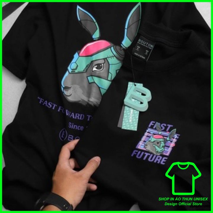 Áo Thun Con Dê Nam Nữ Form Rộng Cổ Tròn, Áo Phông Con Dê Nam Nữ Tay Ngắn Chất Cotton