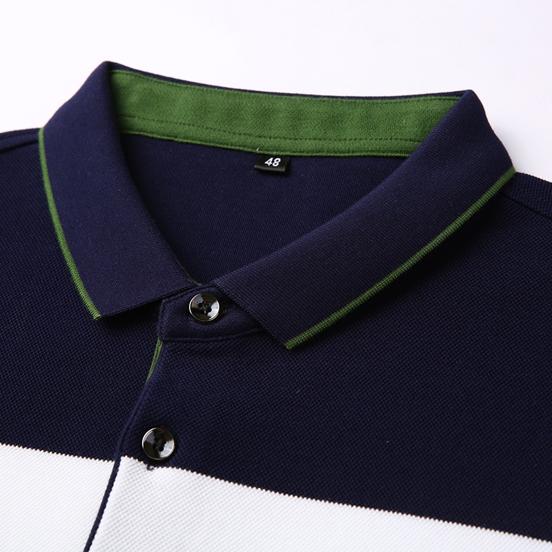 Áo polo Nam Tay Dài Sọc Ngang 3 Màu