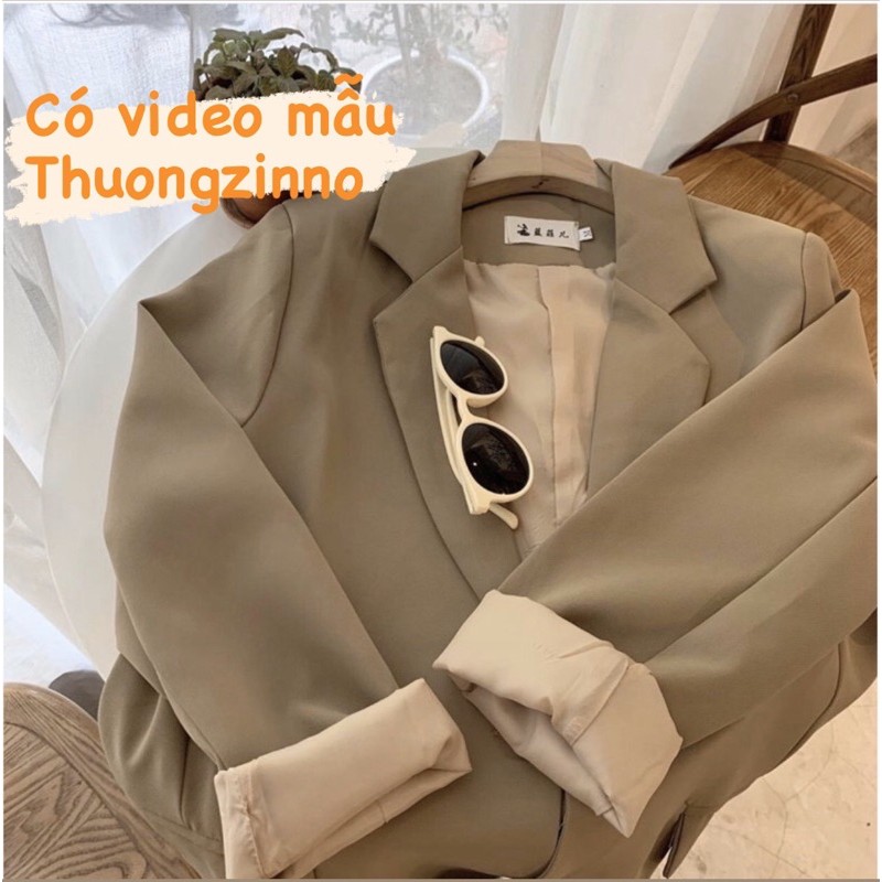 [Ảnh thật/ Video] Áo blazer túi hộp nhiều màu hiện đại 2 lớp phong cách Hàn Quốc  Áo vest khoác ngoài