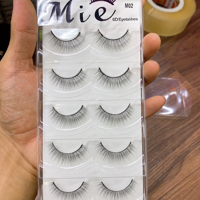 Mi giả tự nhiên Mie 02 5 cặp siêu tự nhiên