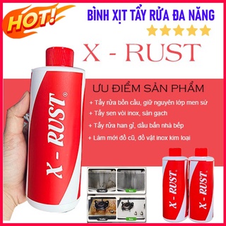 💥Hoả Tốc 1h💥Bình xịt XRUST tẩy rửa nhà bếp đa năng đánh bay vết bẩn trên mọi bề mặt sản phẩm sáng bóng như mới