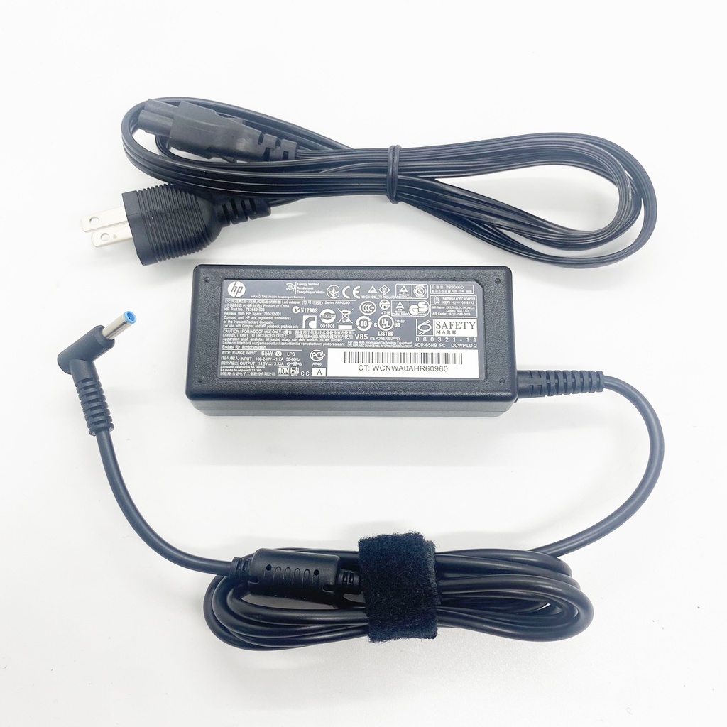 Sạc Laptop HP Zin chân kim nhỏ loại tốt 19.5v-3.33a-65w, adapter HP chân kim nhỏ 4.5mm x 3.0mm