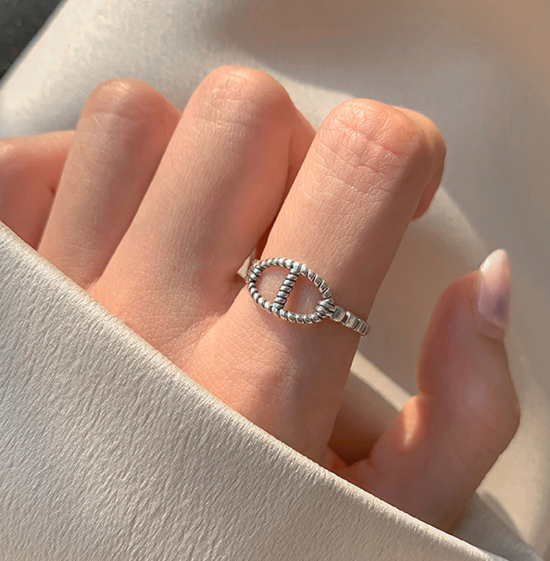 Nhẫn Kim Loại Thiết Kế Độc Đáo Phong Cách Hip-Hop