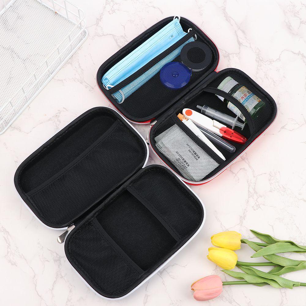 ♫DAPHNE♫ Home Storage Medicine Storage Bag Outdoor Travel Camping Survival Medical Bag Portable Medical Bag Survival Kit Aid Box Oxford Cloth Multifunctional Medical EVA Bag Emergency Kit Car Anti-pressure/Multicolor