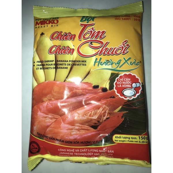 Bột Chiên Tôm-Chuối