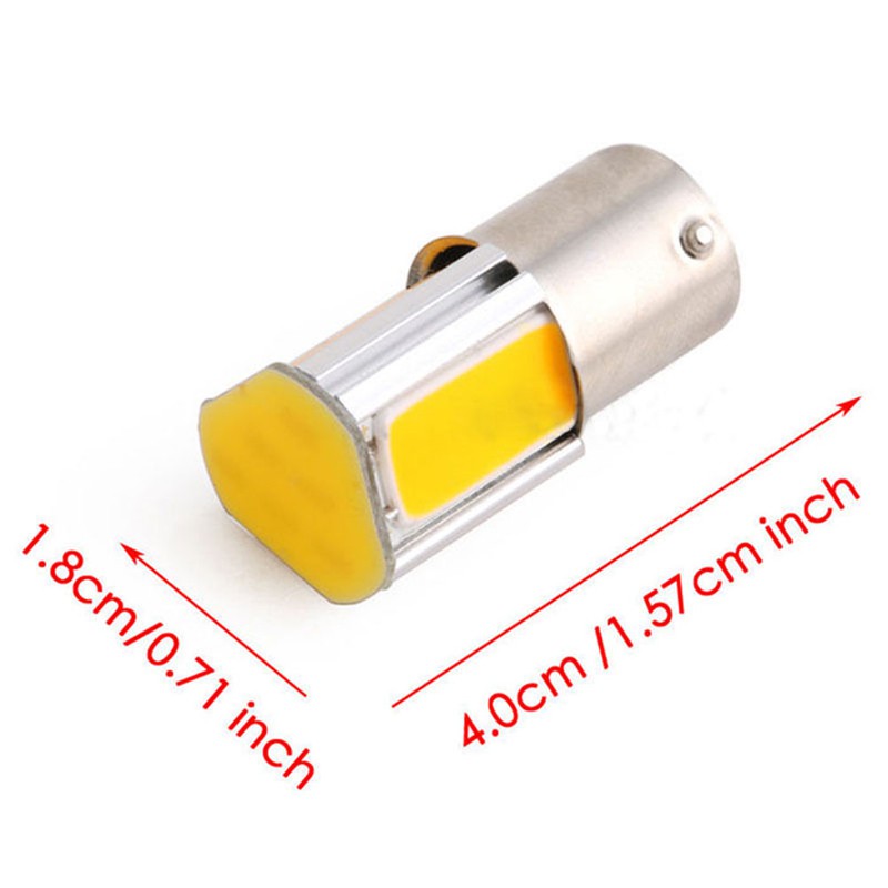 Set 2 Đèn Led Tín Hiệu 12V 1157 4 Cob Chuyên Dụng Cho Xe Hơi