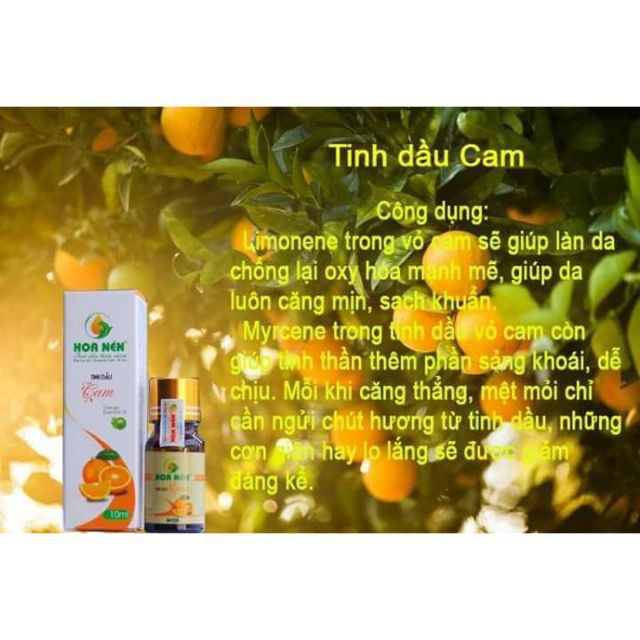 Tinh dầu cam 10ml,30ml..