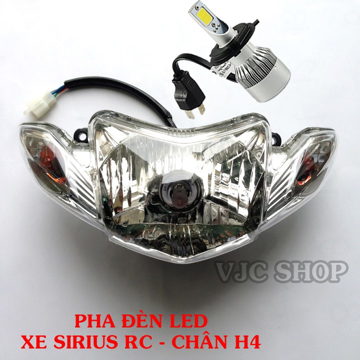 Bộ pha đèn xe Sirius RC sử dụng bóng LED siêu sáng chân H4