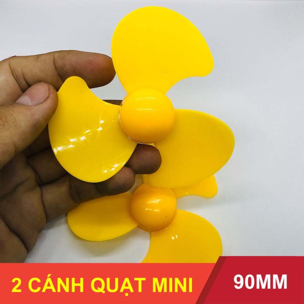 2 cánh quạt mini 3 cánh đường kính 90mm trục 2mm - LK0218