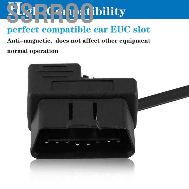 Dây cáp điều hợp mở rộng OBD-II EOBD 16 chân 180cm cho xe hơi