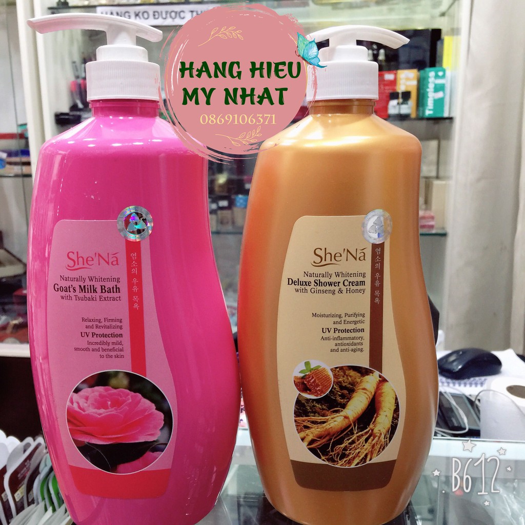 Sữa Tắm Dưỡng Da SheNa Malaysia 1200ml chính hãng