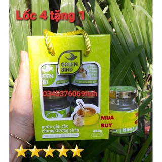 💥Lốc 4 tặng 1 - Yến sào chưng đường phèn - Yến Green Bird