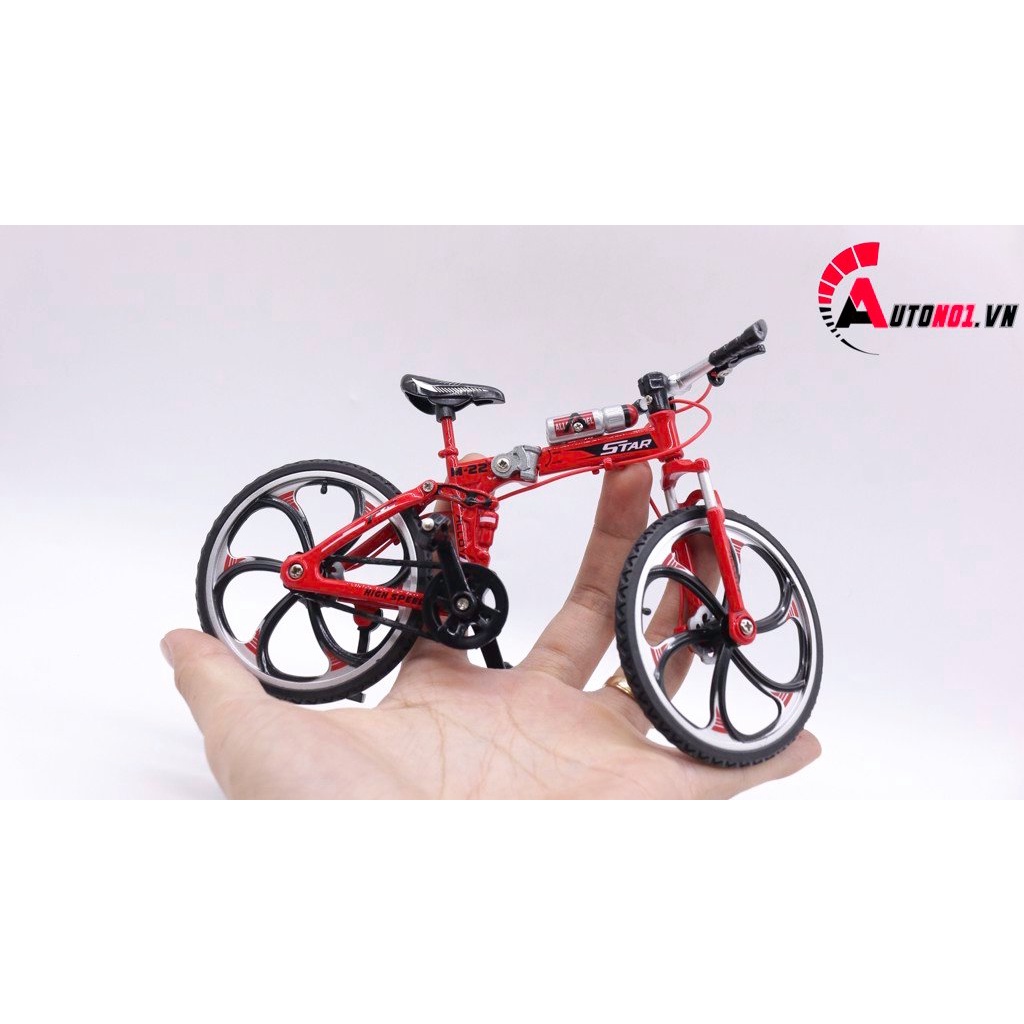 MÔ HÌNH XE ĐẠP THỂ THAO SƯỜN GẤP RED 1:8 DIECAST MODEL 7740