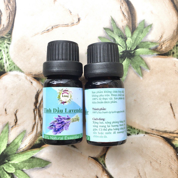 Combo 10 chai Tinh Dầu Oải Hương Lavender thiên nhiên nguyên chất 100% xông phòng 10ml