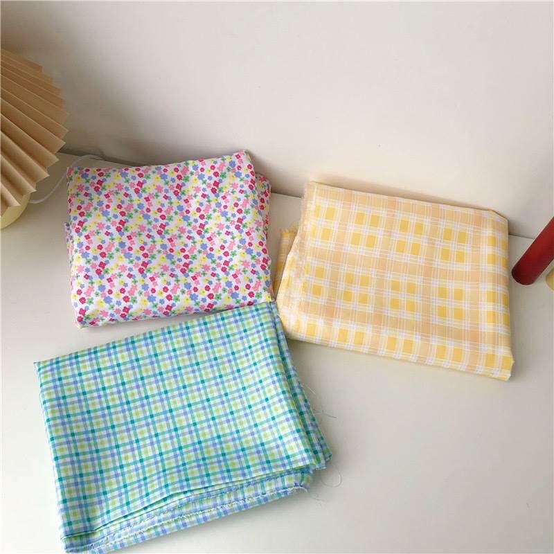 Khăn trải bàn caro M05 phòng học văn phòng decor phòng ngủ chất liệu vải cao cấp dễ dùng phù hợp mọi nhà ILAHUI