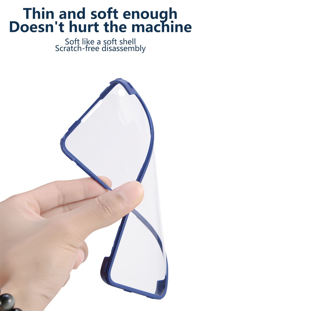 Ốp Điện Thoại Mềm Trong Suốt Bảo Vệ Toàn Diện 360 Độ Cho OPPO A16 A15 A15S A54 A53 A33 A9 A5 2020 A52 A92 A72