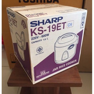 Nồi cơm điện 1.8 lít sharp ks-19et -made in thái lan