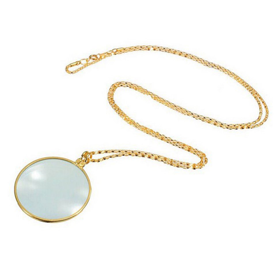 Decorative Monocle Necklace With 6x Magnifier Magnifying Glass Necklace
