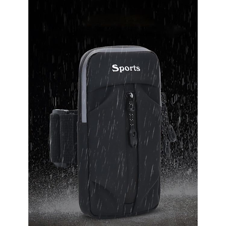 Túi đựng điện thoại đeo bắp tay màu phản quang chống thấm nước hỗ trợ chơi thể thao/ chạy bộ
