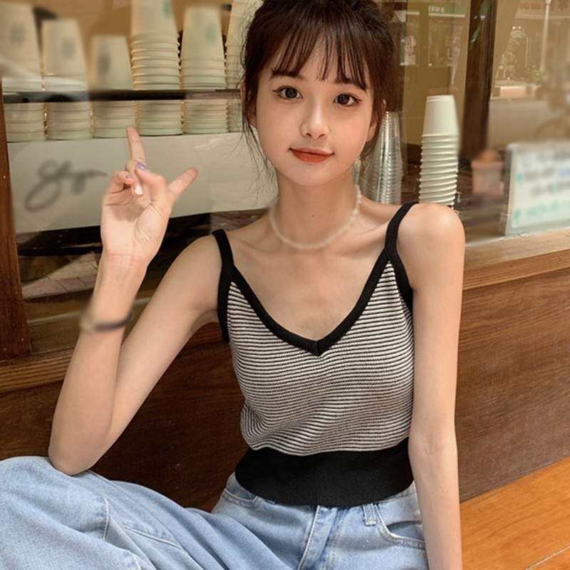 Áo Nữ Không Tay Cổ Chữ V Thời Trang Quyến Rũ