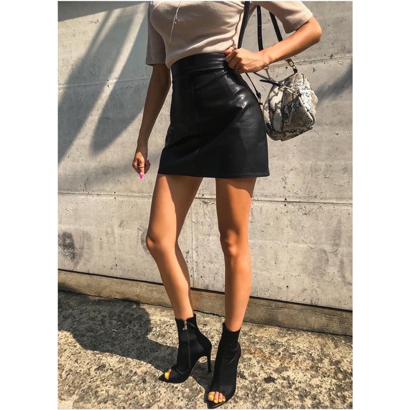 Chân váy da lì 3 nàu