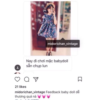 Áo váy baby doll Thiết kế