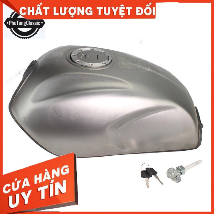 Bình Xăng độ gò lớn, đầy đủ khóa nắp bình