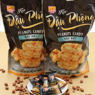 Kẹo Đậu Phộng Tân Huê Viên Túi 400gr - Bao Bì Đen
