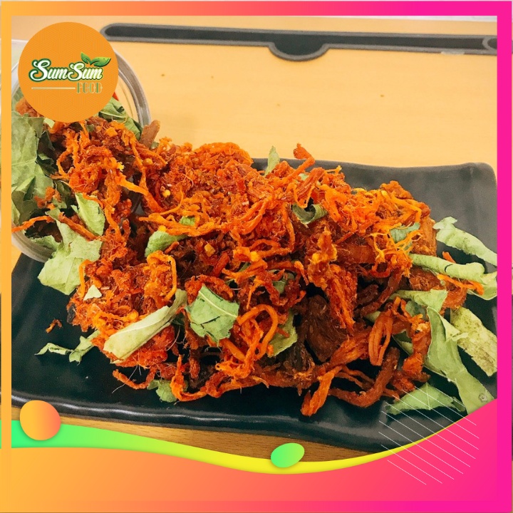 Khô Bò Sợi Lá Chanh Lon Pet 250g 🐄Sạch Chất Lượng🐄Khô Bò Nguyên Chất 100% và Không Phẩm Màu Hóa Chất