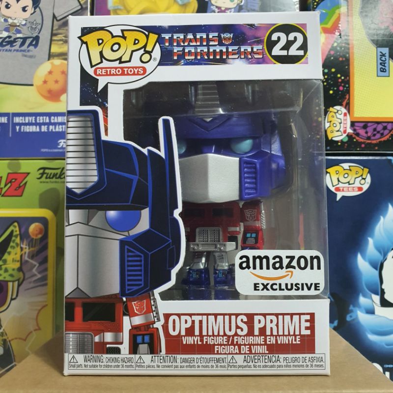 Đồ chơi mô hình funko pop 22 Optimus Prime (Retro) (Metallic) - Transformers