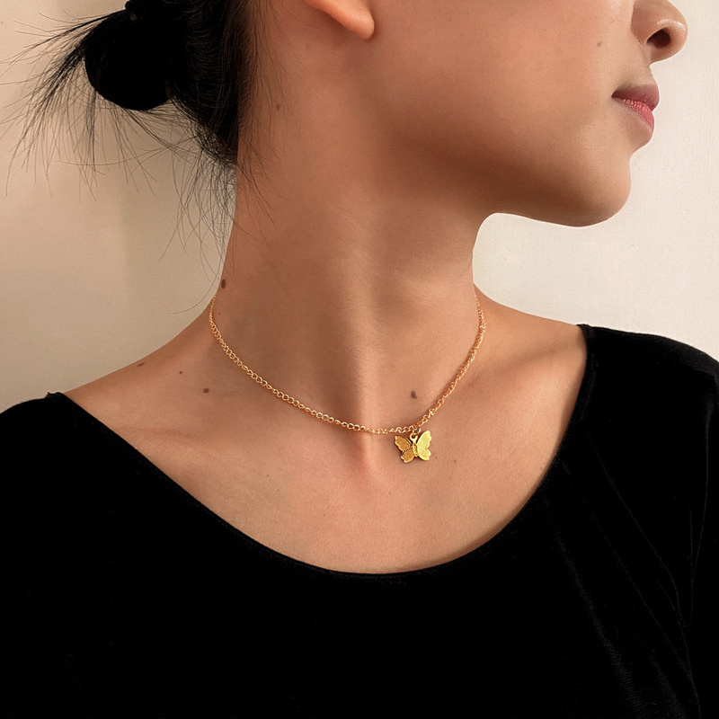 Vòng Cổ Choker Hình Bướm Xinh Xắn Dễ Thương Cho Nữ
