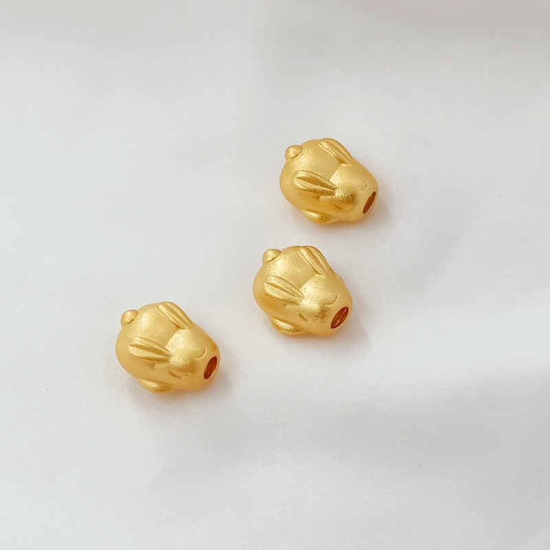 Hạt Cườm Hình Thỏ Nhỏ Dễ Thương Nhiều Màu Sắc Dùng Làm Trang Sức Thủ Công DIY