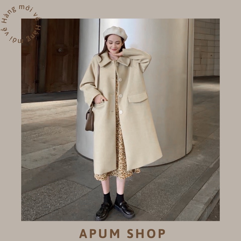 Áo dạ dáng dài, áo khoác dạ dày form Hàn Quốc | BigBuy360 - bigbuy360.vn