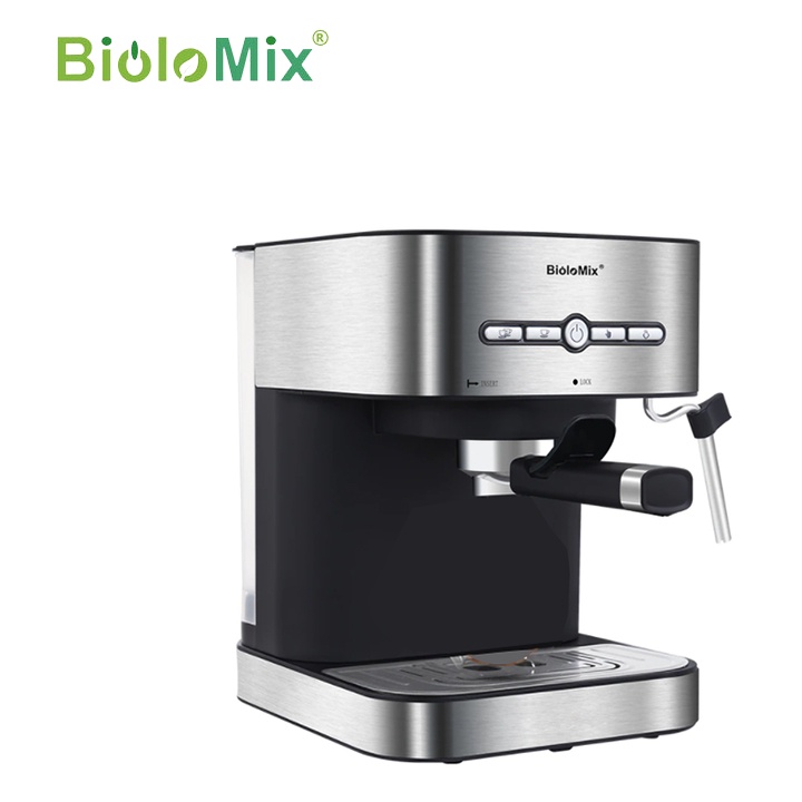 Máy pha cà phê Espresso cao cấp CM6866, công suất 1050W. Thương hiệu BioloMix [CHÍNH HÃNG - BẢO HÀNH 1 NĂM]