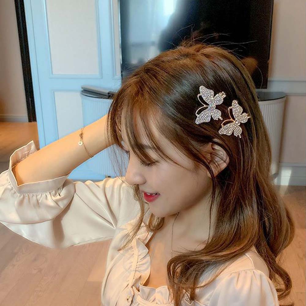 Kẹp Tóc Nơ Đính Ngọc Trai Xinh Xắn Cho Nữ