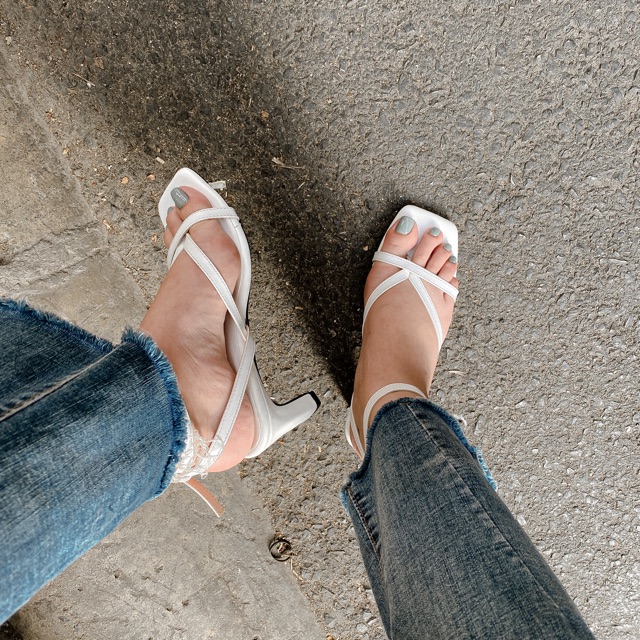 Sandal Kara gót vuông 5P - shoes By Jane
