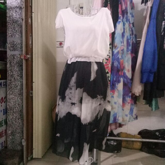 Đầm voan dài