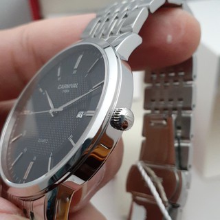 Đồng Hồ Nam Dây Kim Loại Cao Cấp - Đồng Hồ Nam Carni Chính Hãng