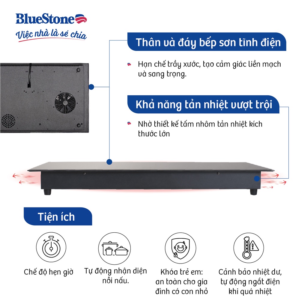 Bếp Hỗn Hợp Quang Từ BlueStone ICB-6911