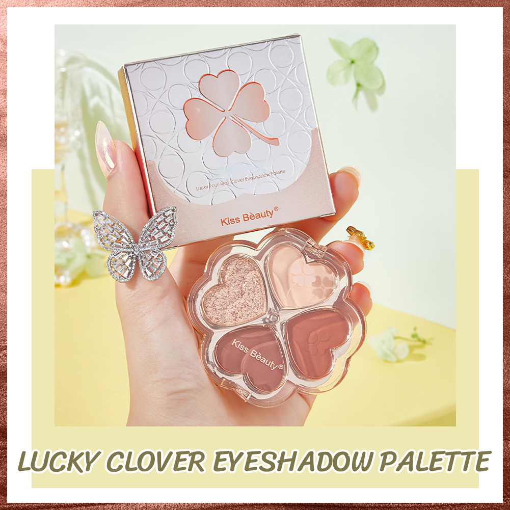 Bảng Phấn Mắt GECOMO 4 Màu Lâu Trôi Chống Thấm Nước