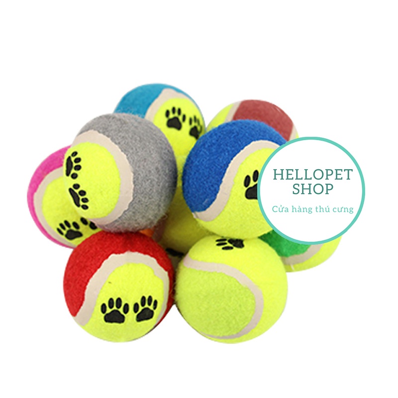 Đồ chơi cho chó mèo HELLOPET bóng tennis H60